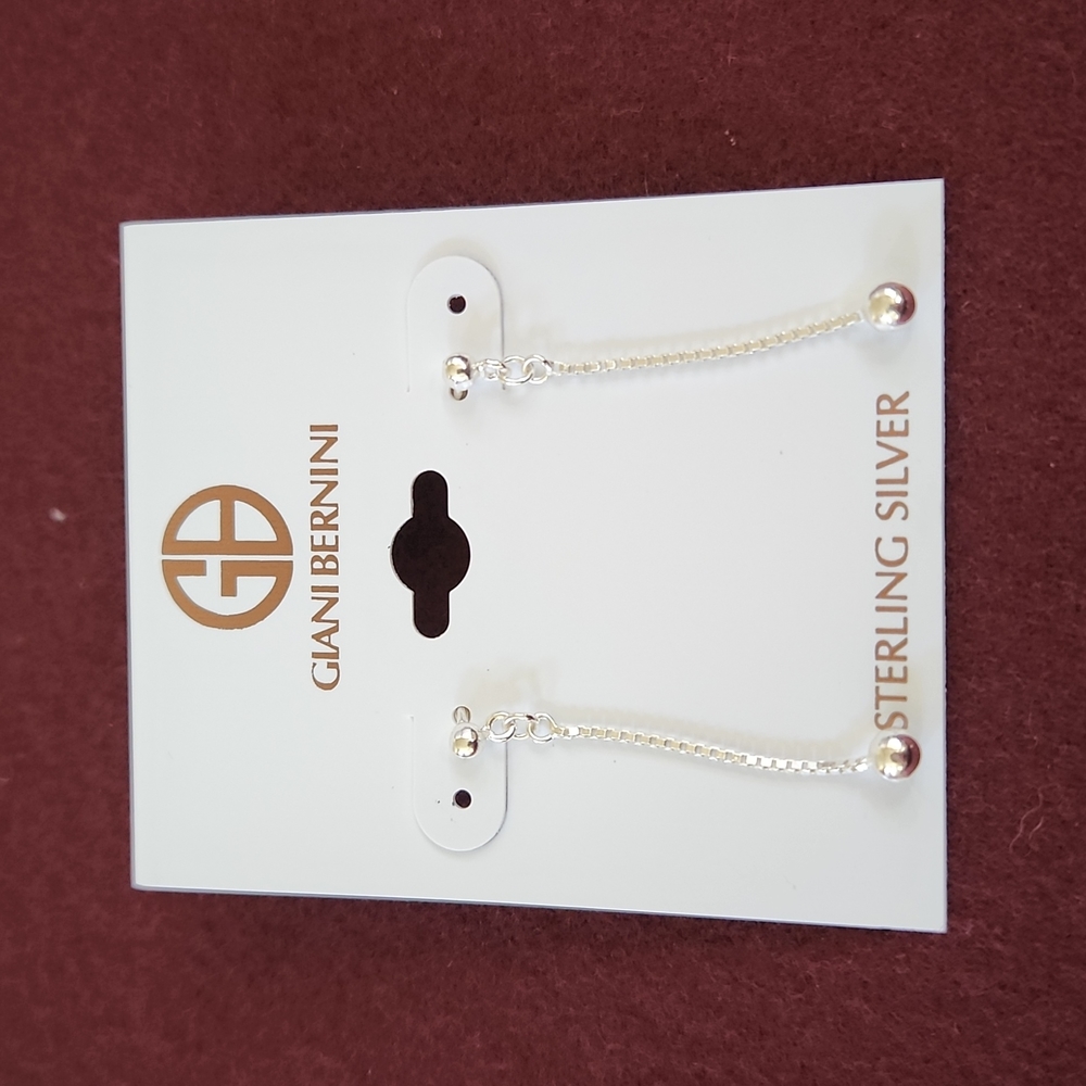 Giani Bernini Polished Ball Chain Drop Earrings